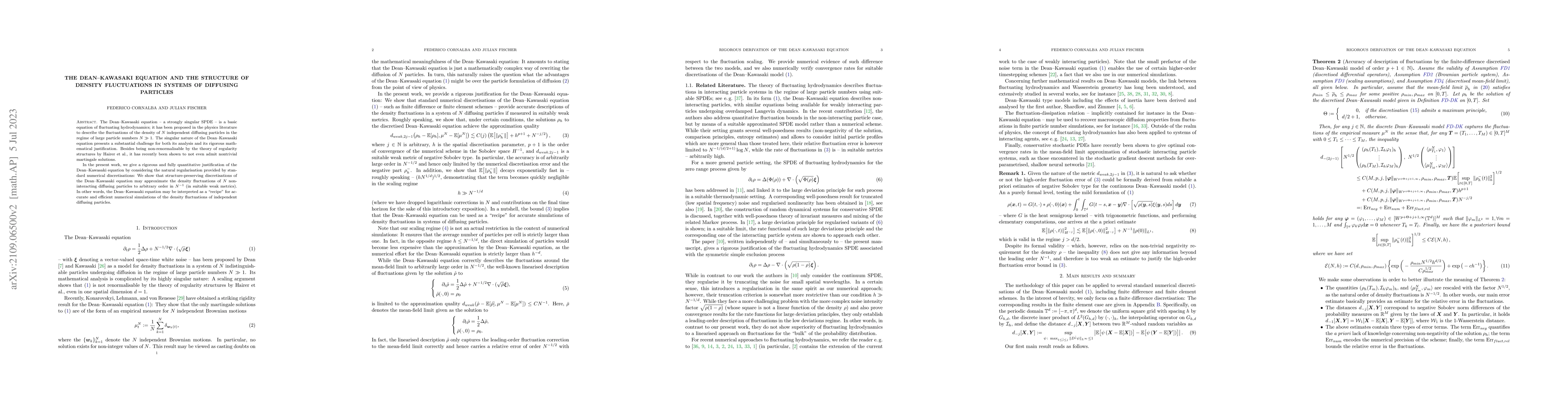 Thumbnail for The Dean-Kawasaki equation and the structure of density fluctuations in
  systems of diffusing particles