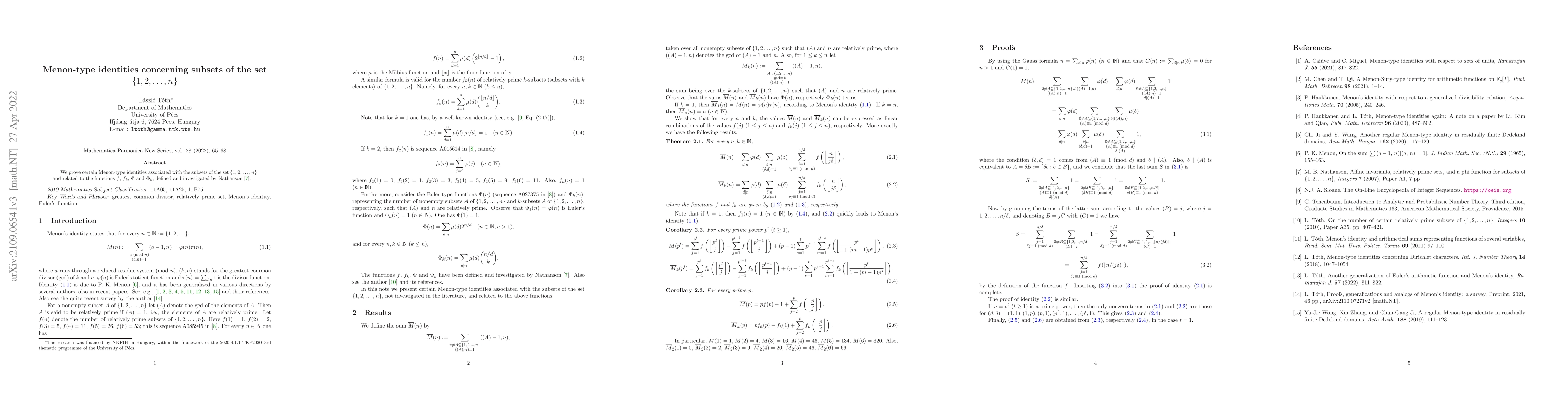 Thumbnail for Menon-type identities concerning subsets of the set $\{1,2,\ldots,n\}$