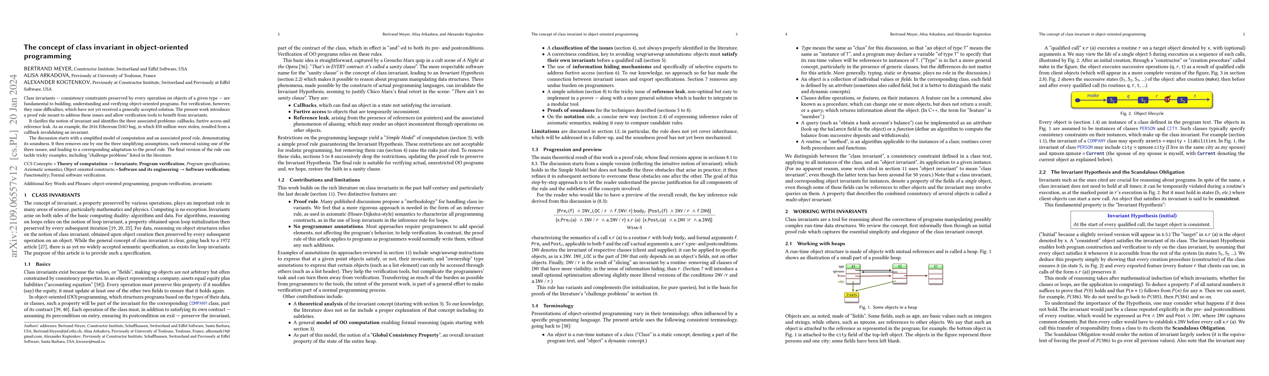 Thumbnail for The concept of class invariant in object-oriented programming