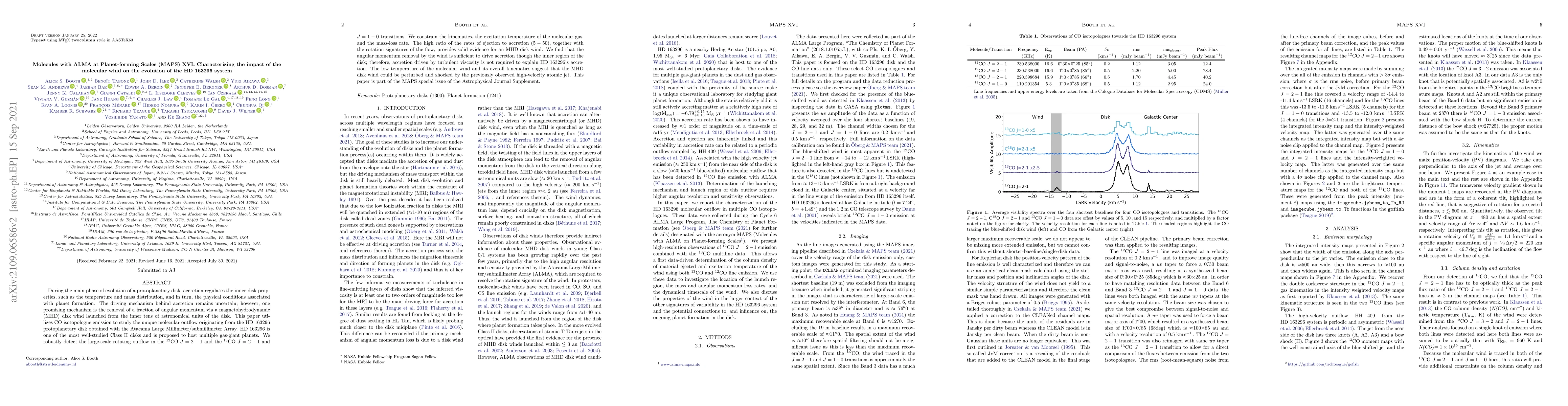 Thumbnail for Molecules with ALMA at Planet-forming Scales (MAPS) XVI: Characterizing
  the impact of the molecular wind on the evolution of the HD 163296 system