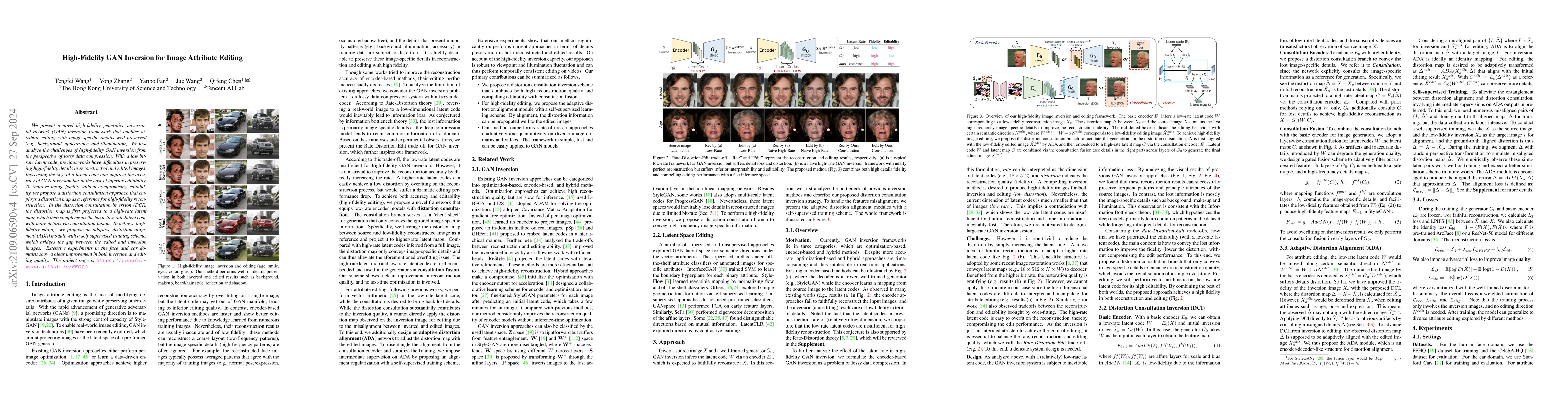 Thumbnail for High-Fidelity GAN Inversion for Image Attribute Editing