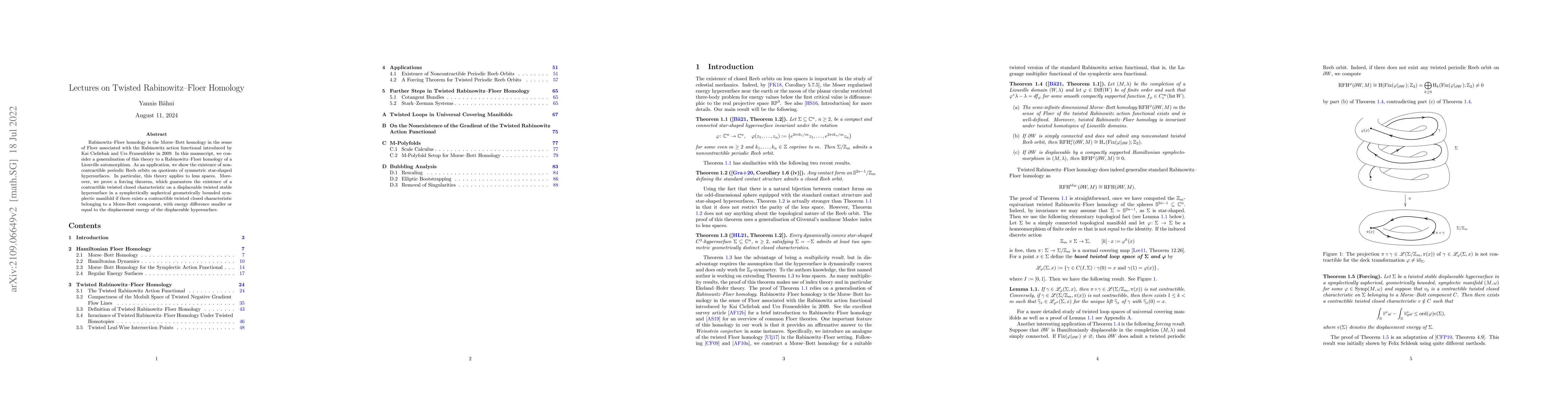 Thumbnail for Lectures on Twisted Rabinowitz-Floer Homology