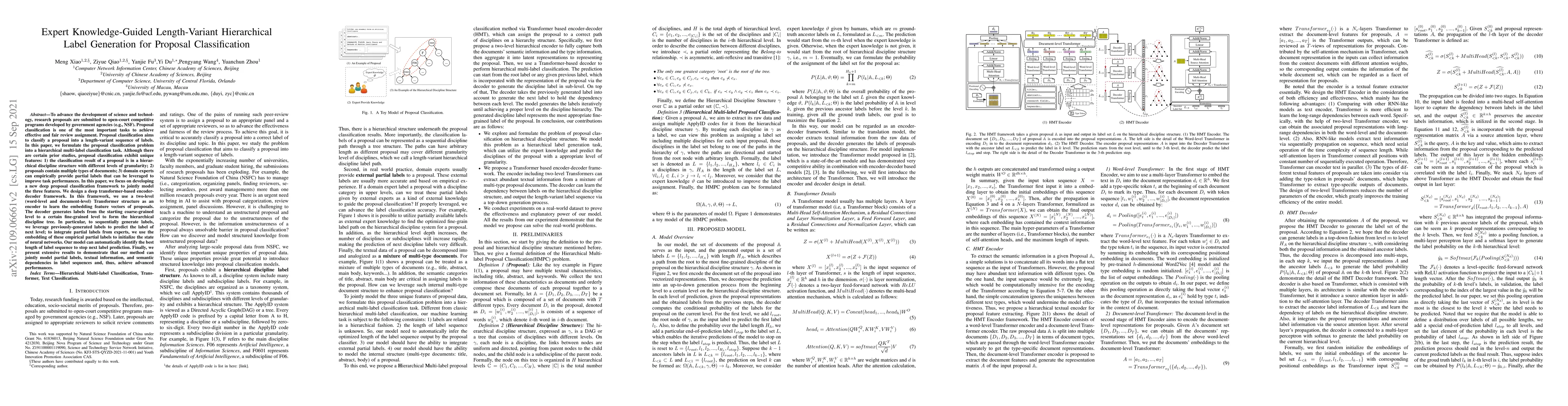 Thumbnail for Expert Knowledge-Guided Length-Variant Hierarchical Label Generation for
  Proposal Classification
