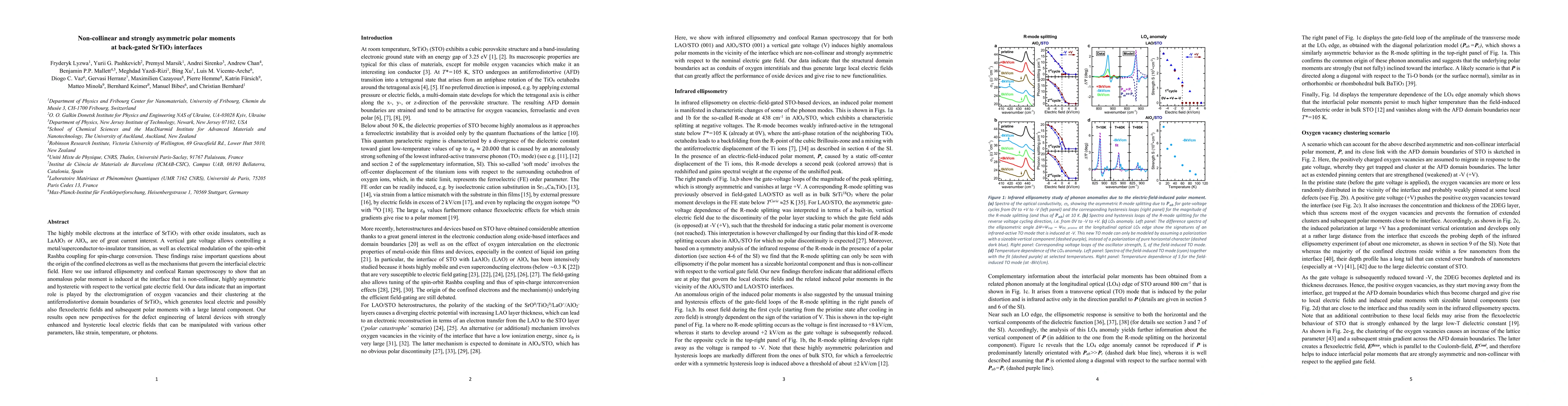 Thumbnail for Non-collinear and strongly asymmetric polar moments at back-gated SrTiO3
  interfaces