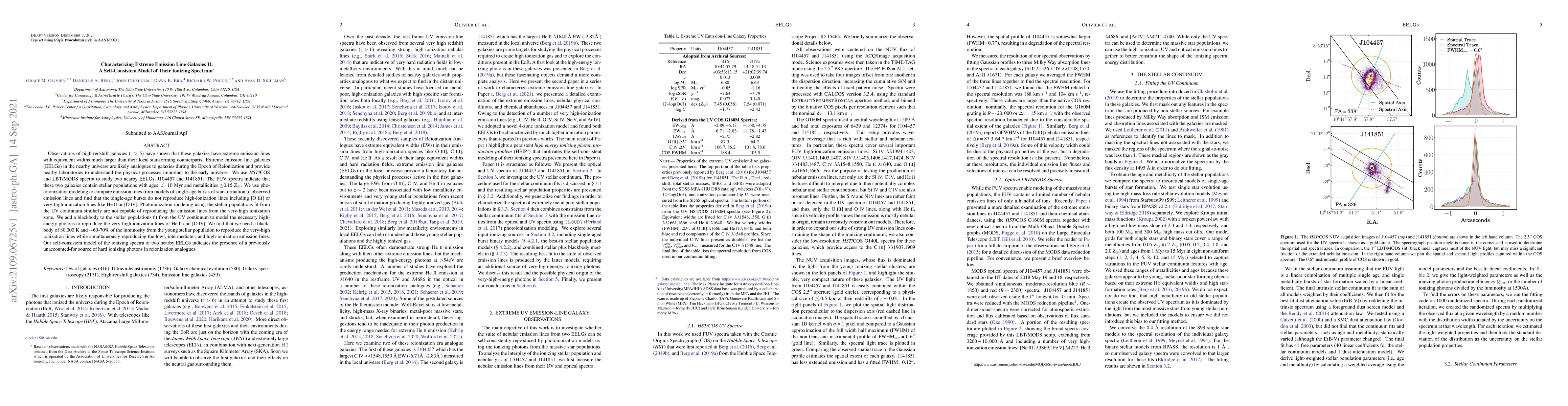 Thumbnail for Characterizing Extreme Emission Line Galaxies II: A Self-Consistent
  Model of Their Ionizing Spectrum