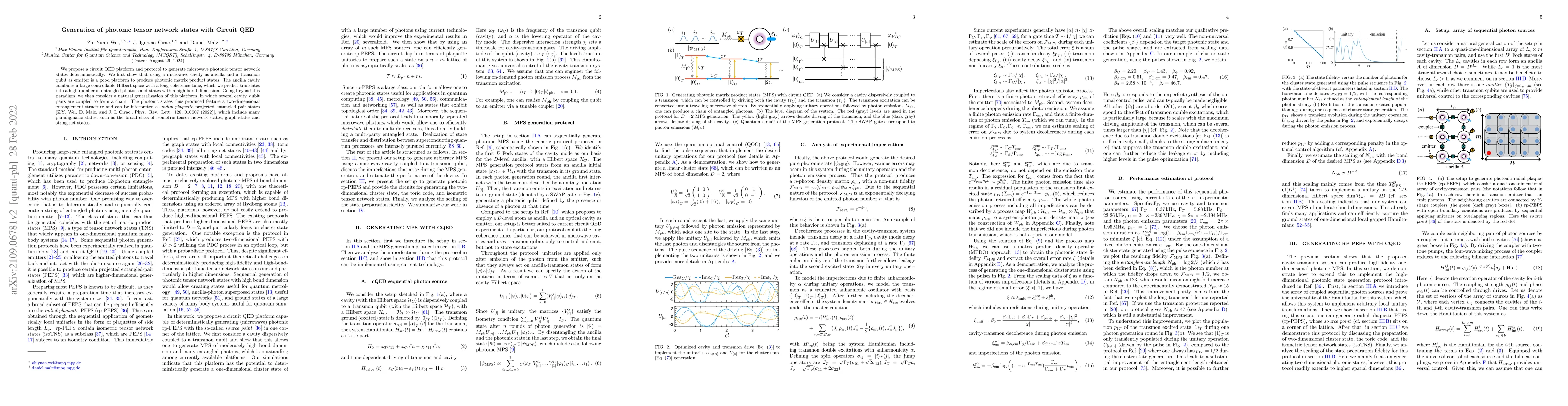 Thumbnail for Generation of photonic tensor network states with Circuit QED