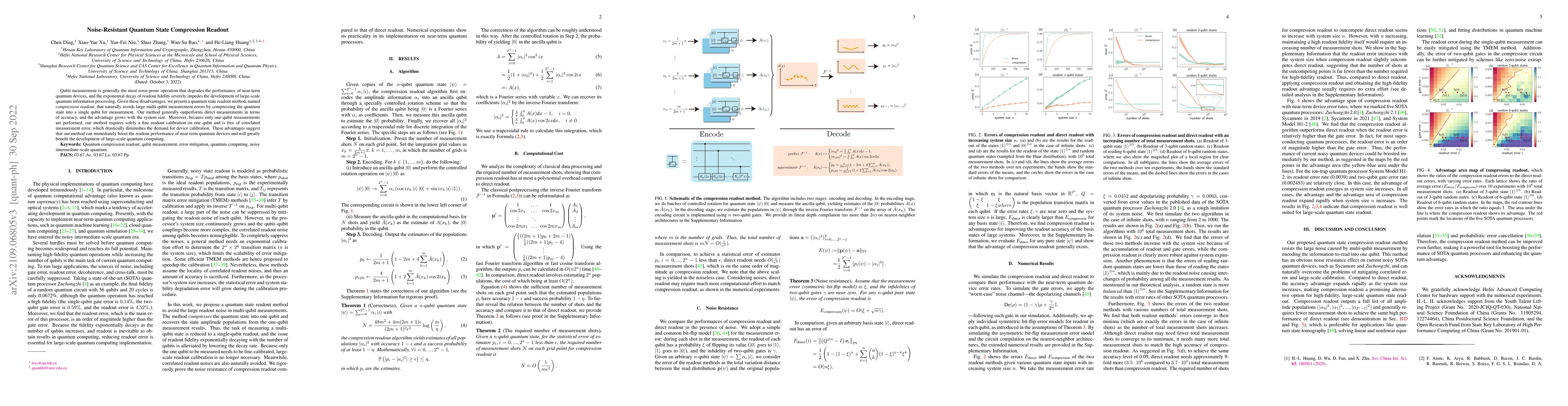 Thumbnail for Noise-Resistant Quantum State Compression Readout