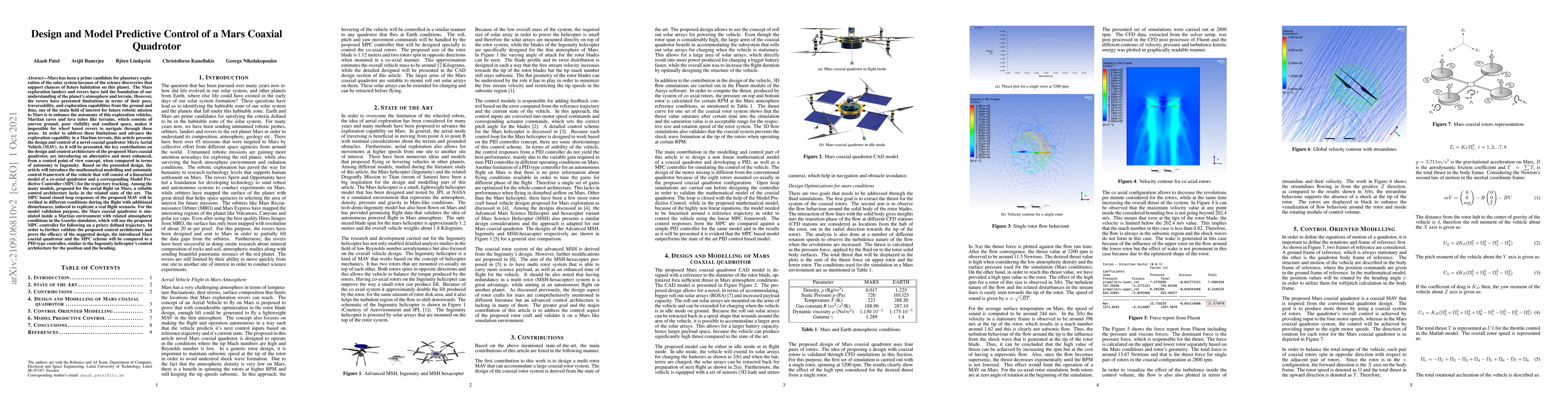 Thumbnail for Design and Model Predictive Control of Mars Coaxial Quadrotor