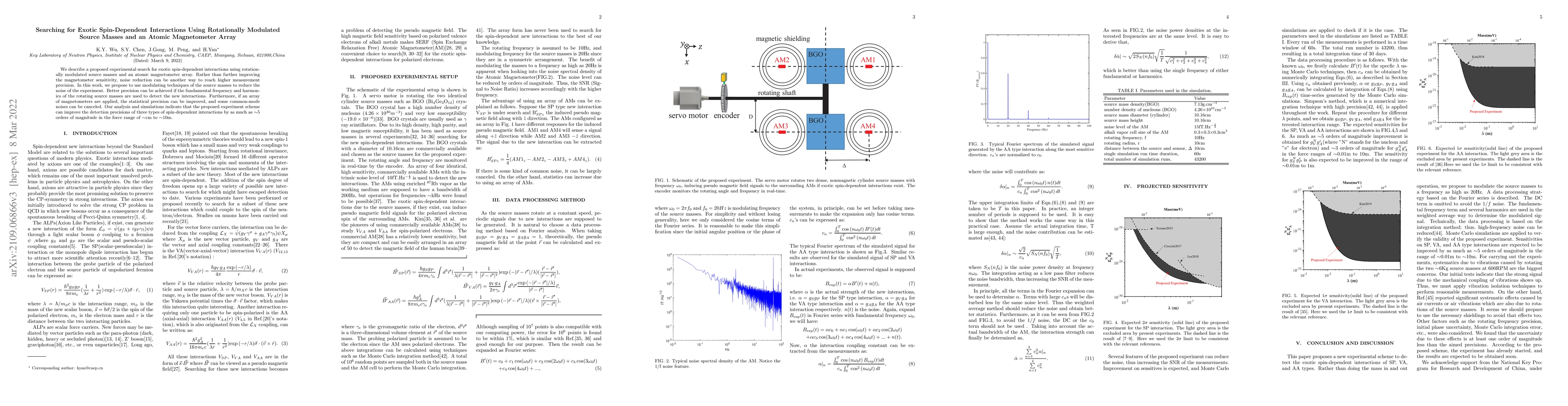 Thumbnail for Searching for Exotic Spin-Dependent Interactions Using Rotationally
  Modulated Source Masses and an Atomic Magnetometer Array