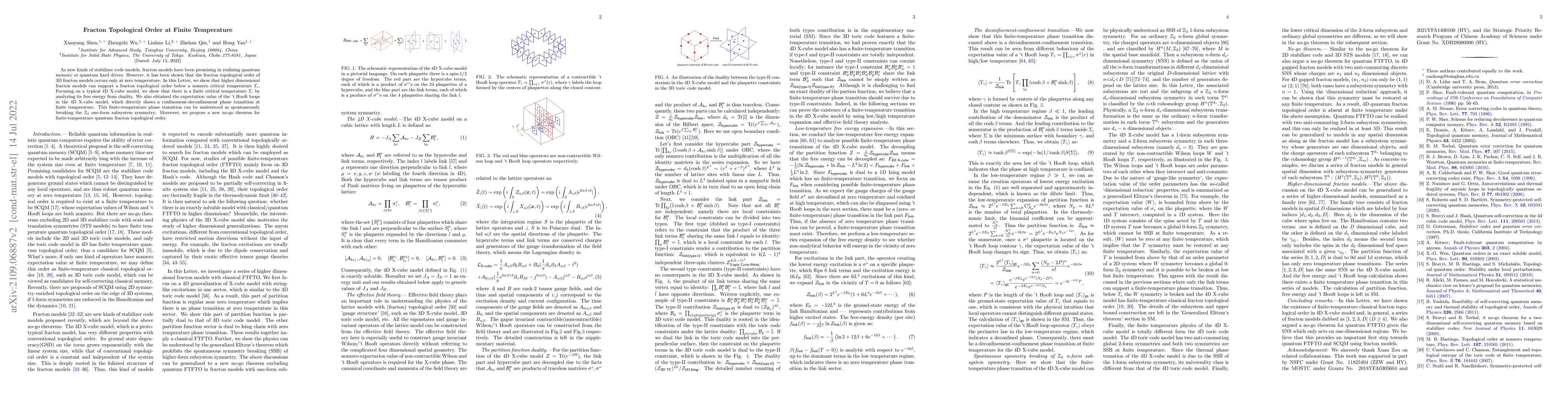Thumbnail for Fracton Topological Order at Finite Temperature