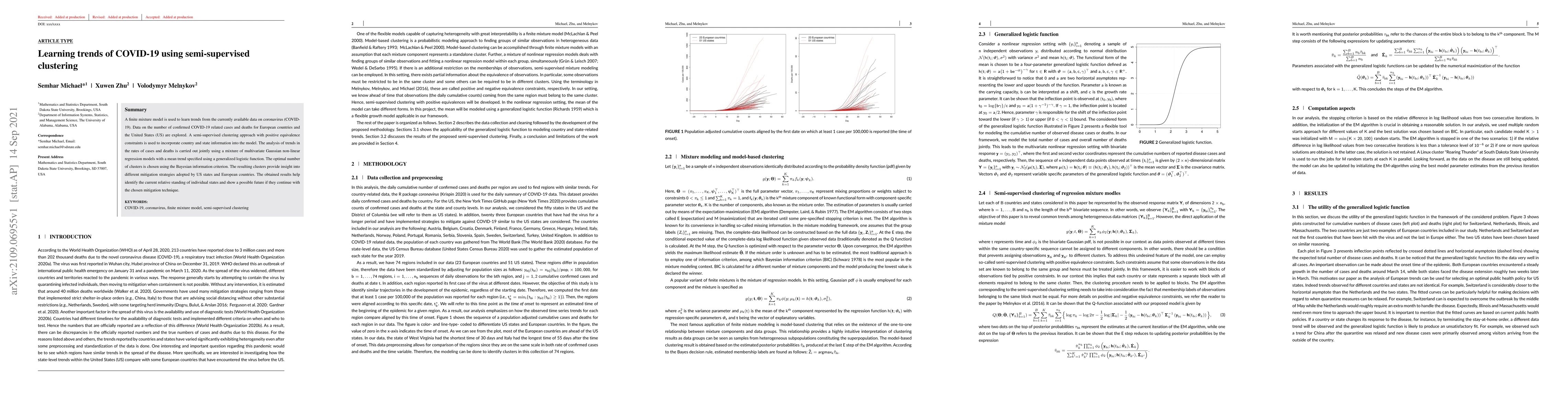 Thumbnail for Learning trends of COVID-19 using semi-supervised clustering