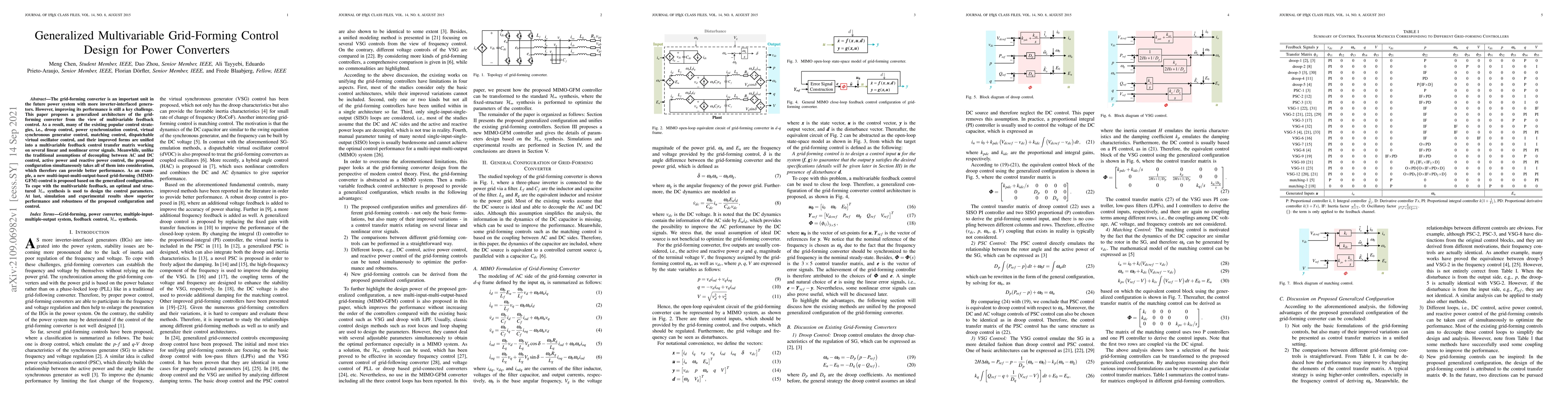 Thumbnail for Generalized Multivariable Grid-Forming Control Design for Power
  Converters
