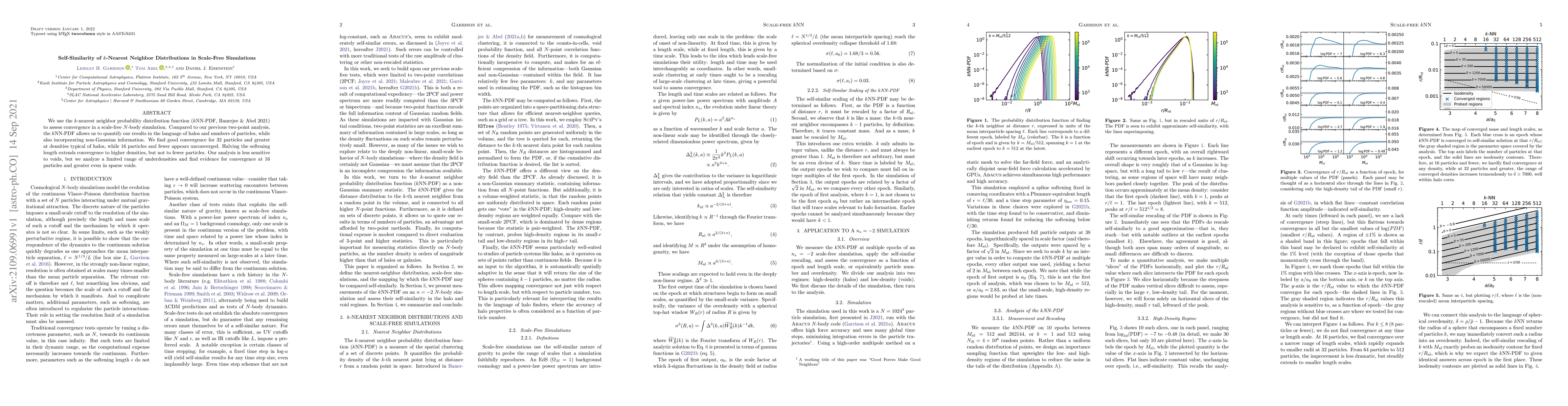 Thumbnail for Self-Similarity of $k$-Nearest Neighbor Distributions in Scale-Free
  Simulations