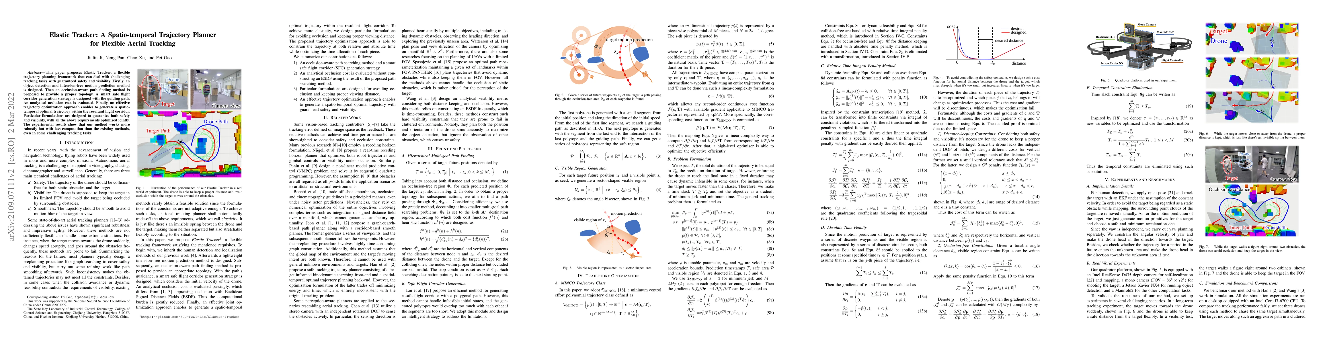 Thumbnail for Elastic Tracker: A Spatio-temporal Trajectory Planner Flexible Aerial
  Tracking