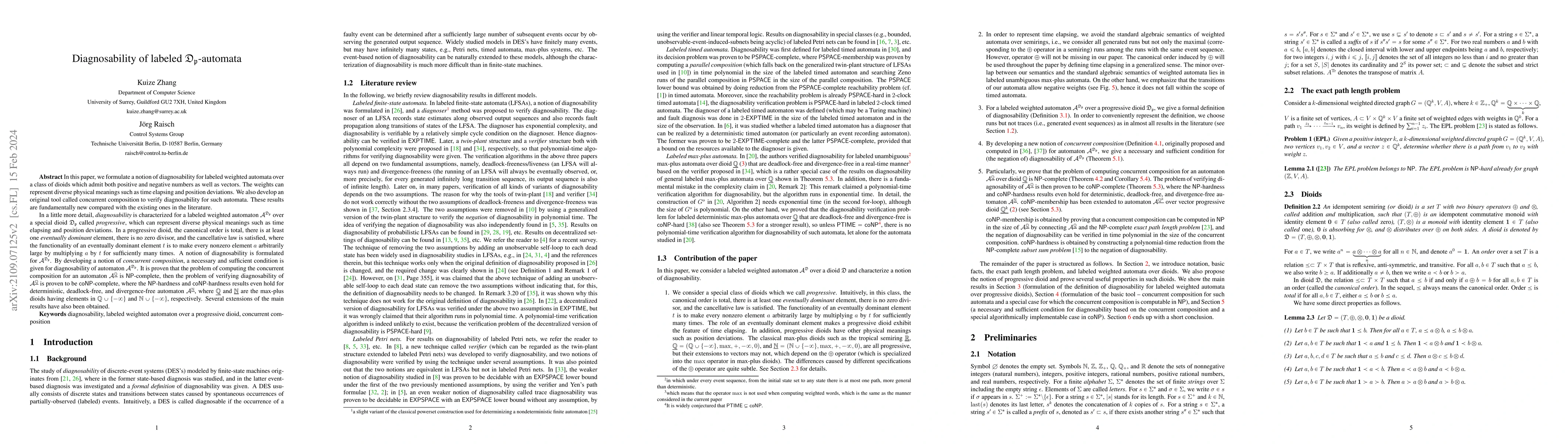 Thumbnail for Diagnosability of labeled $\mathfrak{D_p}$ automata