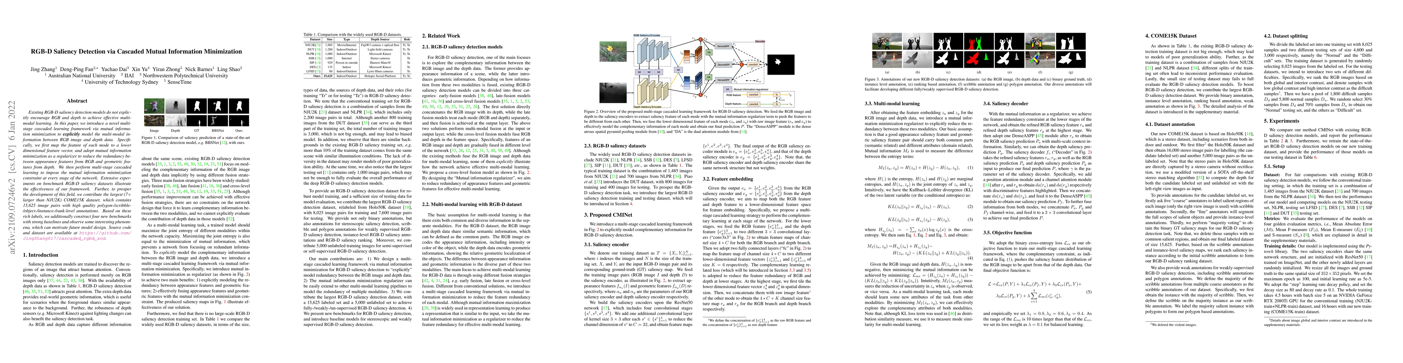 Thumbnail for RGB-D Saliency Detection via Cascaded Mutual Information Minimization