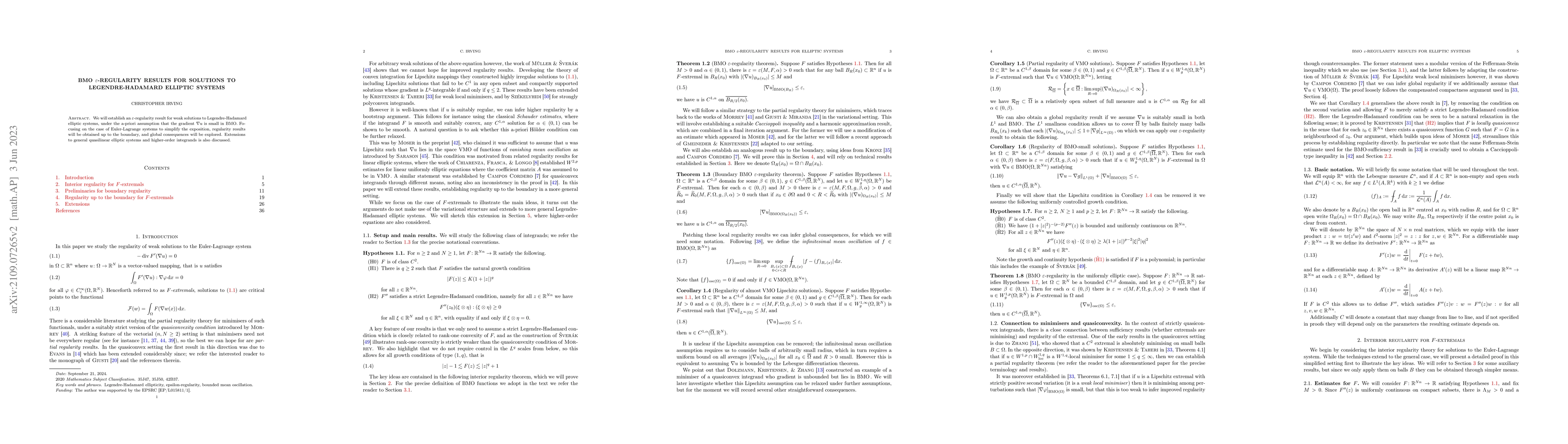 Thumbnail for $\mathrm{BMO}$ $\varepsilon$-regularity results for solutions to
  Legendre-Hadamard elliptic systems