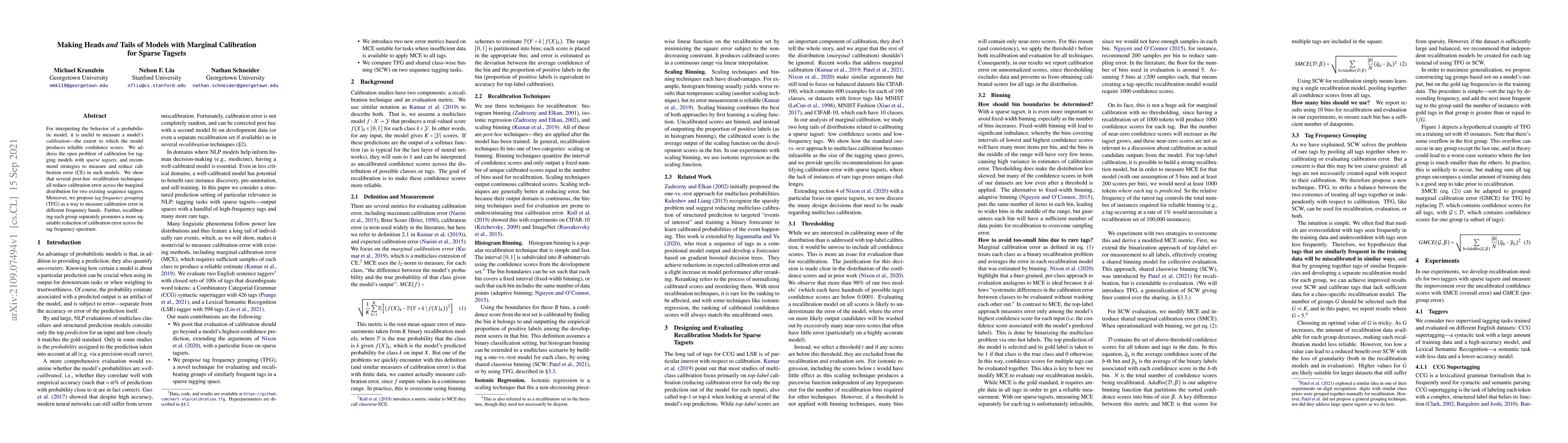 Thumbnail for Making Heads and Tails of Models with Marginal Calibration for Sparse
  Tagsets