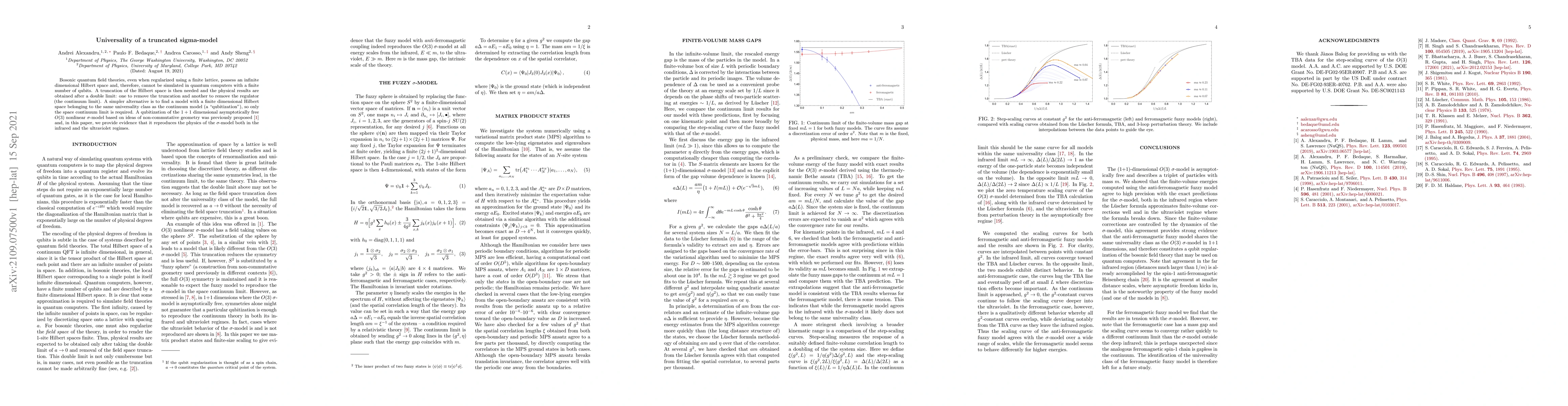 Thumbnail for Universality of a truncated sigma-model