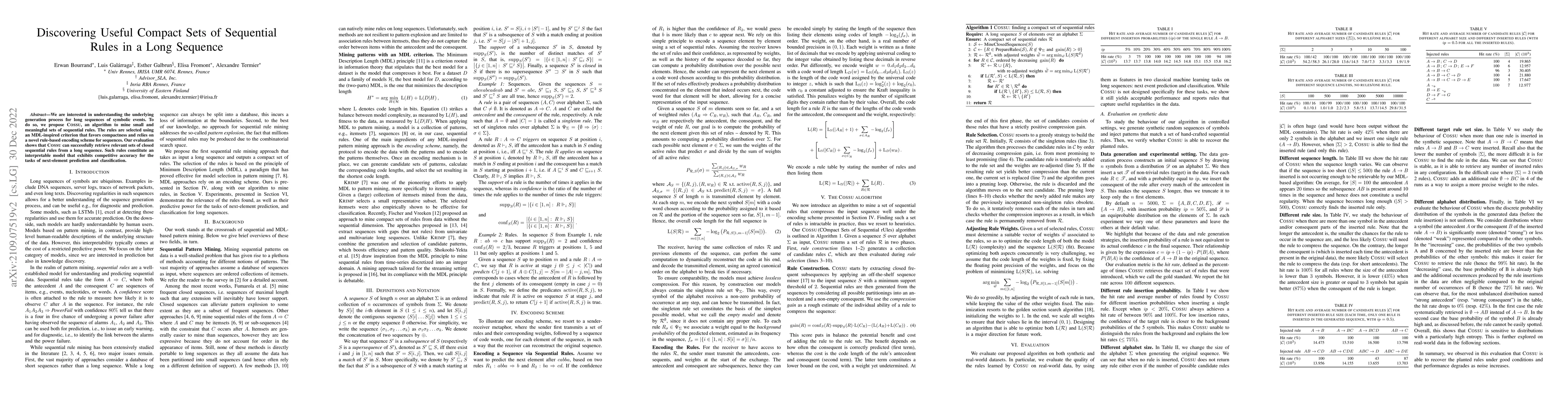 Thumbnail for Discovering Useful Compact Sets of Sequential Rules in a Long Sequence