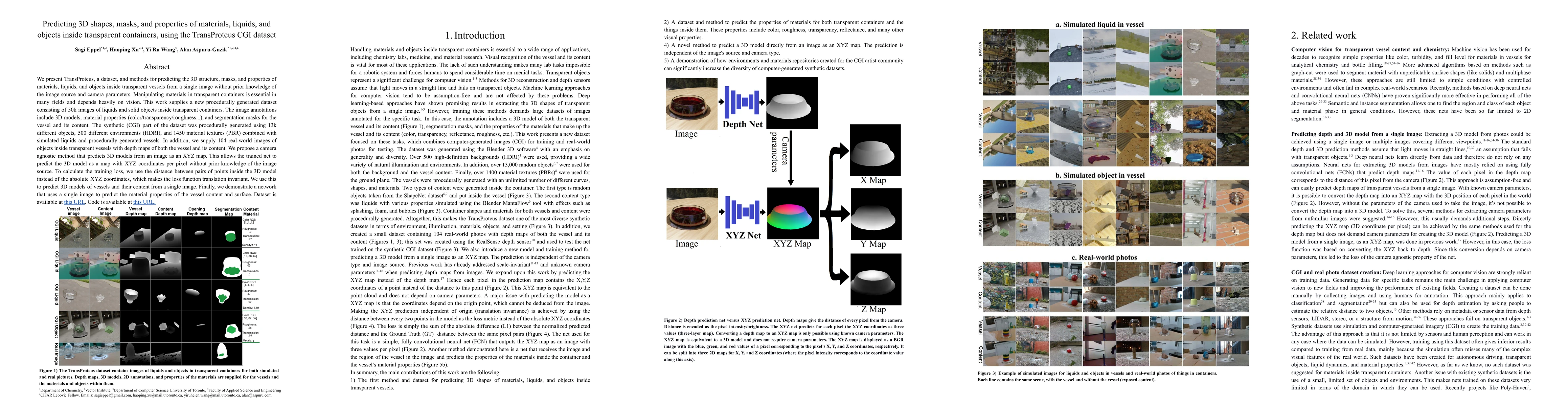 Thumbnail for Predicting 3D shapes, masks, and properties of materials, liquids, and
  objects inside transparent containers, using the TransProteus CGI dataset