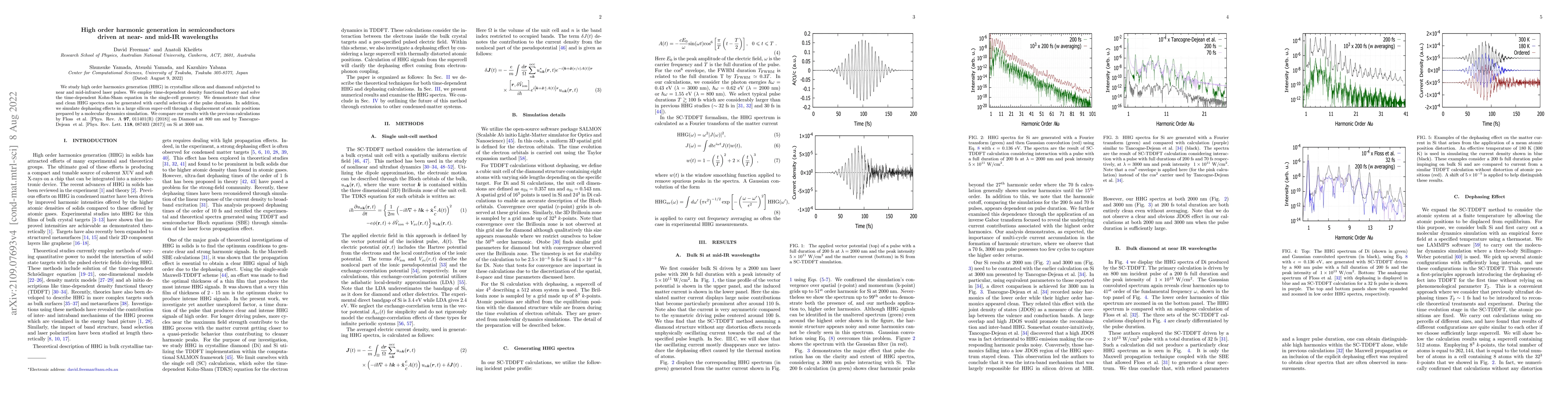 Thumbnail for High order harmonic generation in semiconductors driven at near- and
  mid-IR wavelengths