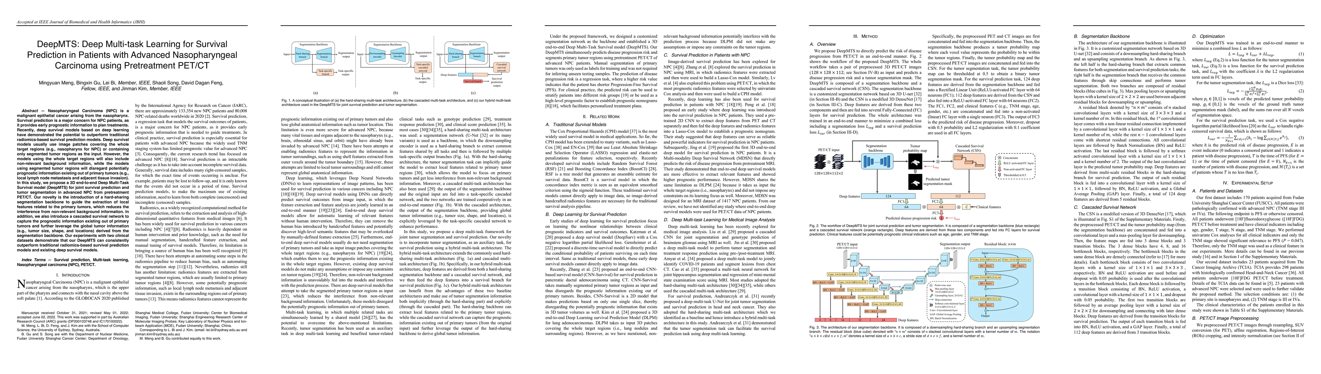 Thumbnail for DeepMTS: Deep Multi-task Learning for Survival Prediction in Patients
  with Advanced Nasopharyngeal Carcinoma using Pretreatment PET/CT