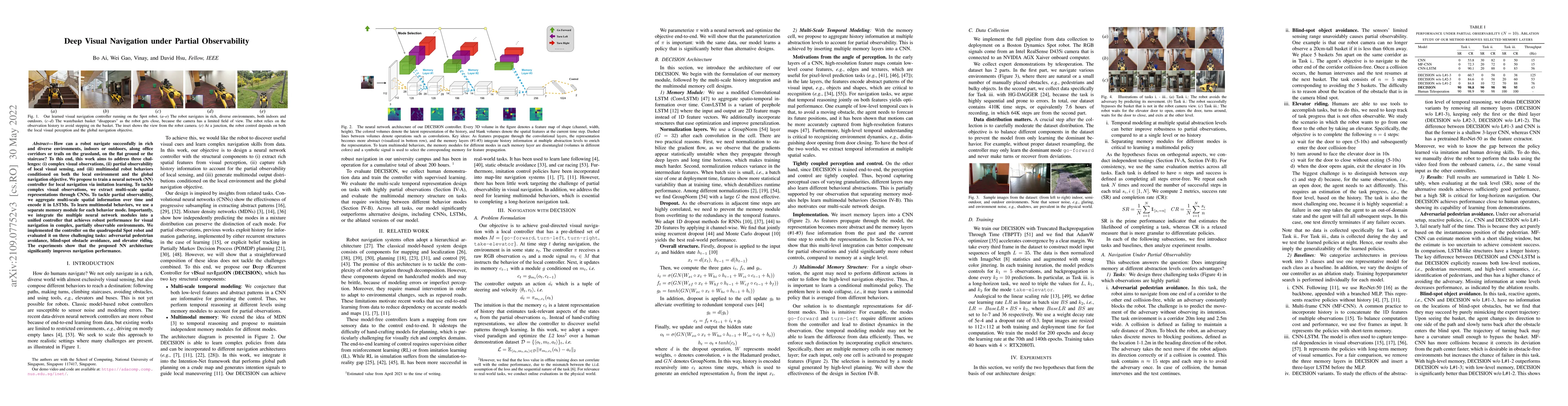 Thumbnail for Deep Visual Navigation under Partial Observability
