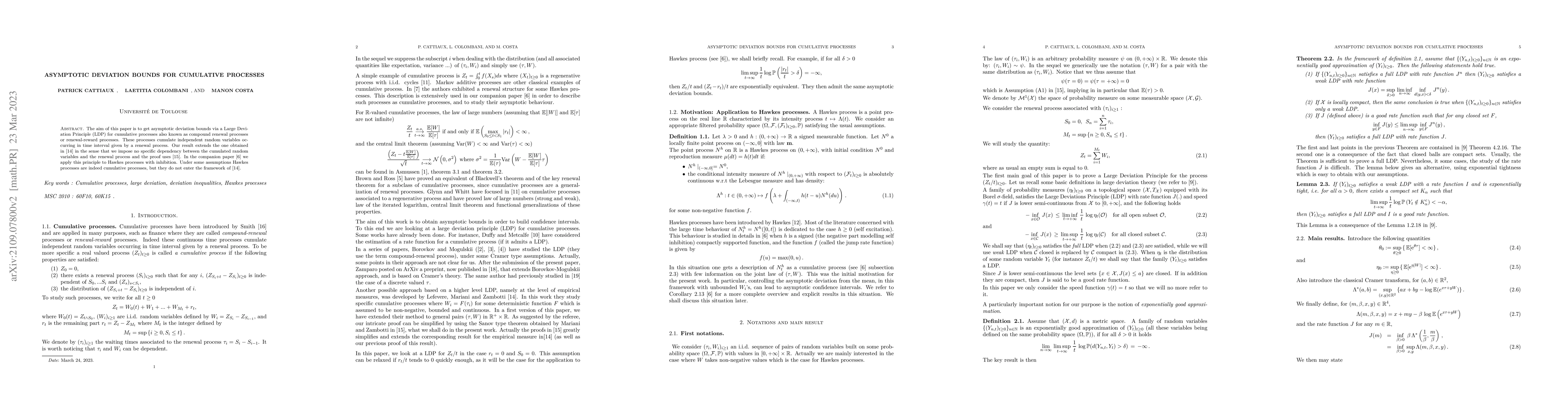 Thumbnail for Asymptotic deviation bounds for cumulative processes