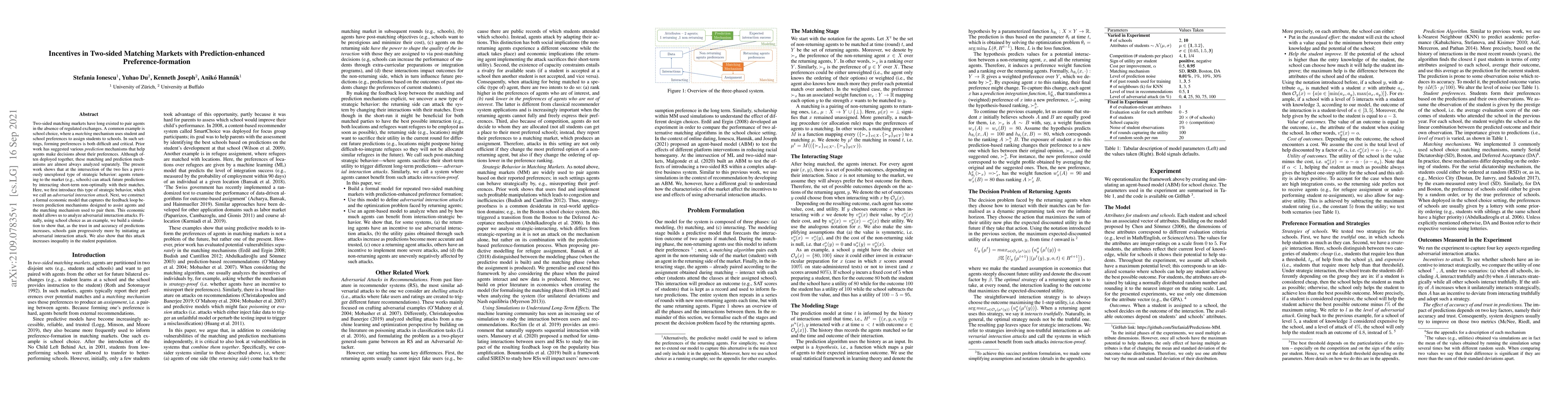 Thumbnail for Incentives in Two-sided Matching Markets with Prediction-enhanced
  Preference-formation