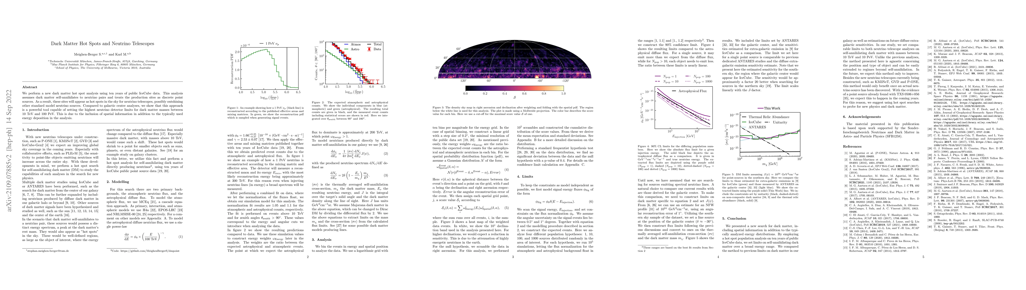 Thumbnail for Dark Matter Hot Spots and Neutrino Telescopes