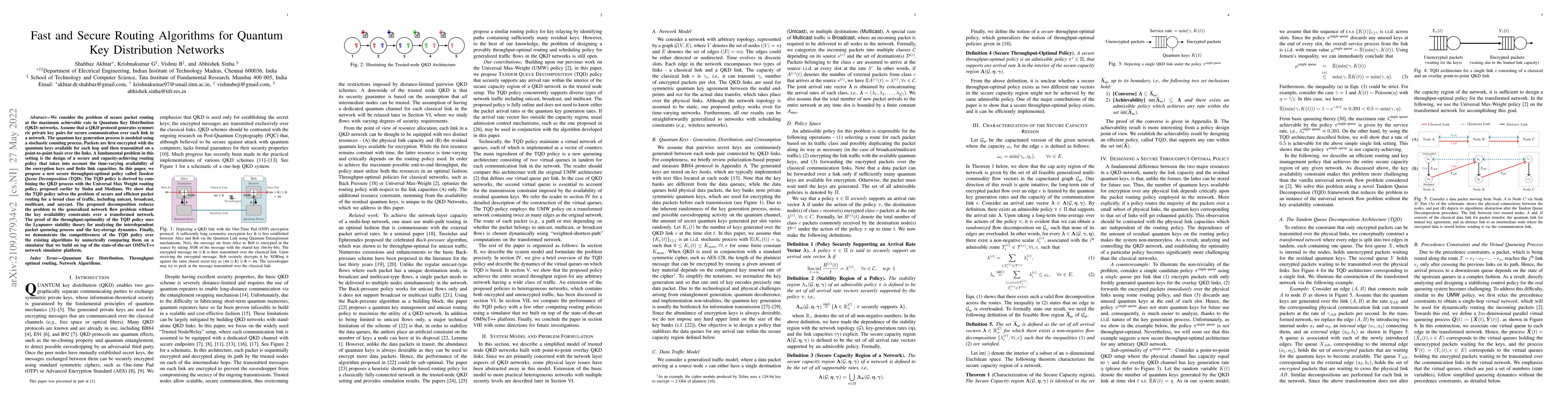 Thumbnail for Fast and Secure Routing Algorithms for Quantum Key Distribution Networks