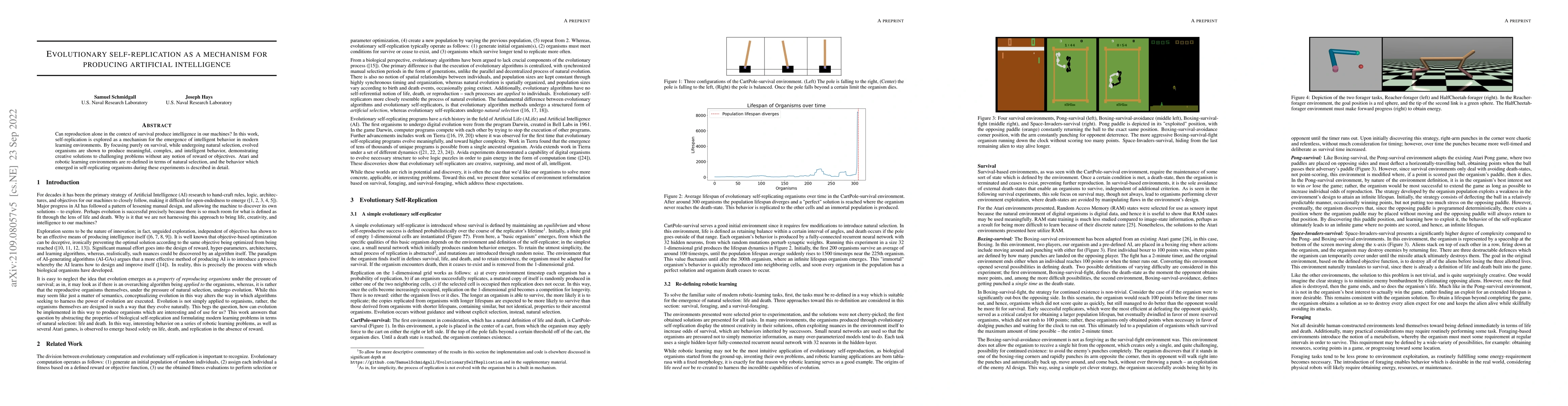 Thumbnail for Evolutionary Self-Replication as a Mechanism for Producing Artificial
  Intelligence