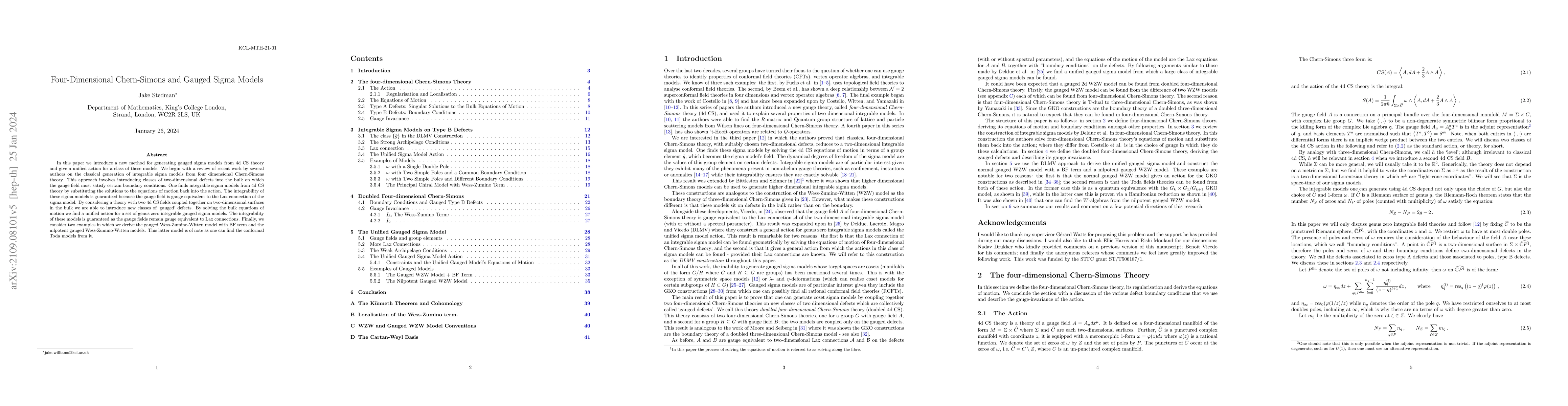 Thumbnail for Four-Dimensional Chern-Simons and Gauged Sigma Models