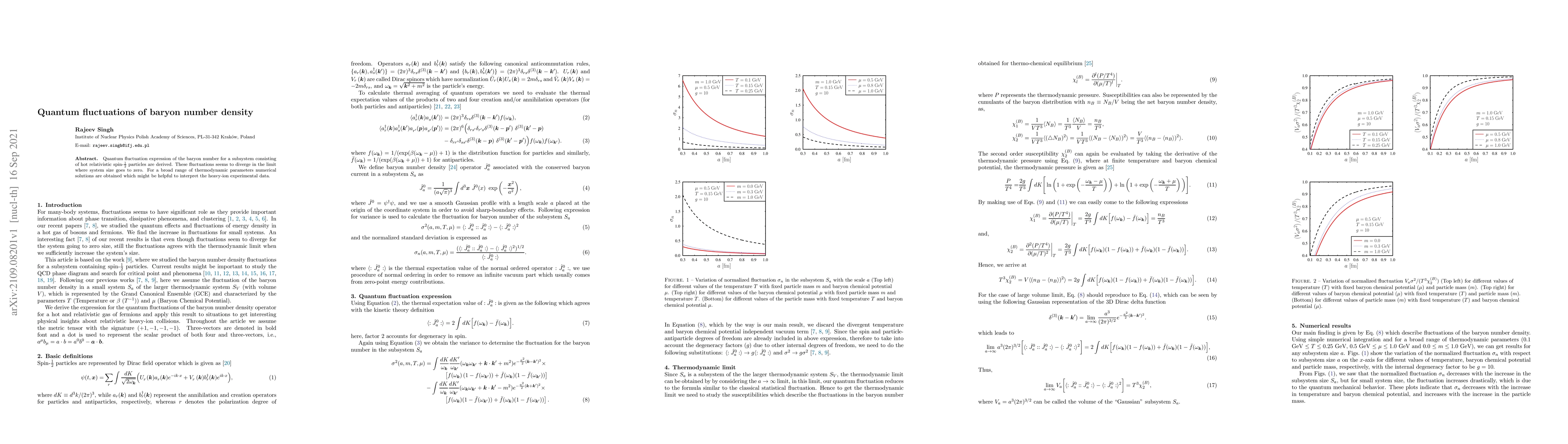 Thumbnail for Quantum fluctuations of baryon number density