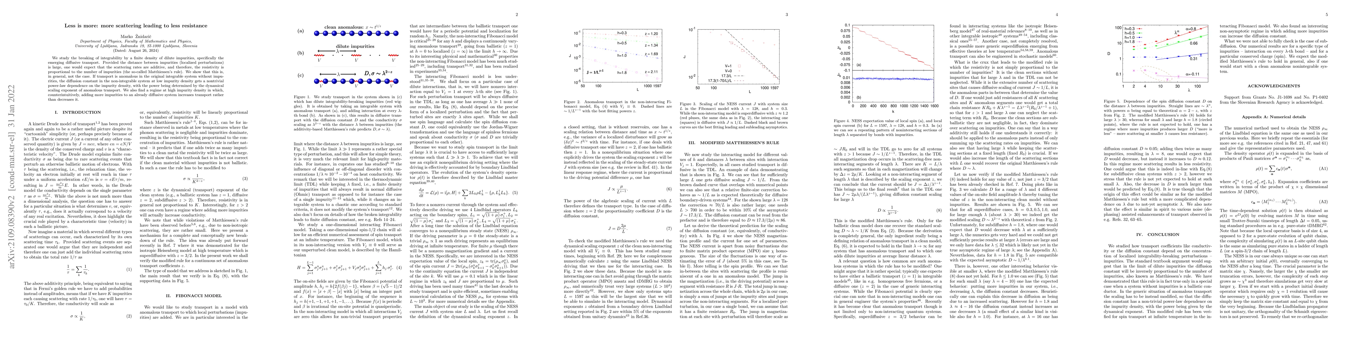 Thumbnail for Less is more: more scattering leading to less resistance