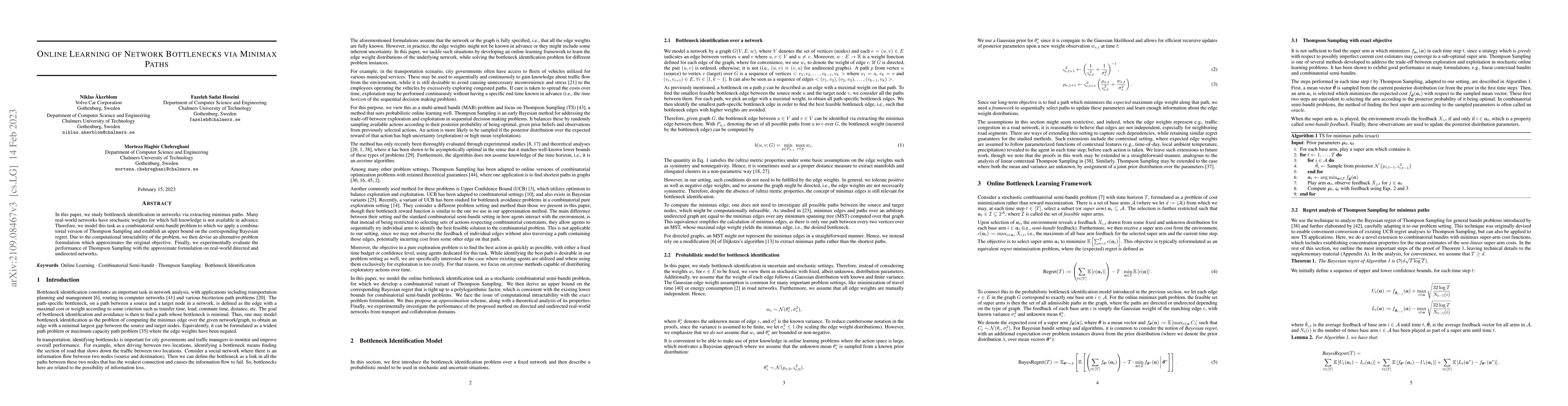 Thumbnail for Online Learning of Network Bottlenecks via Minimax Paths