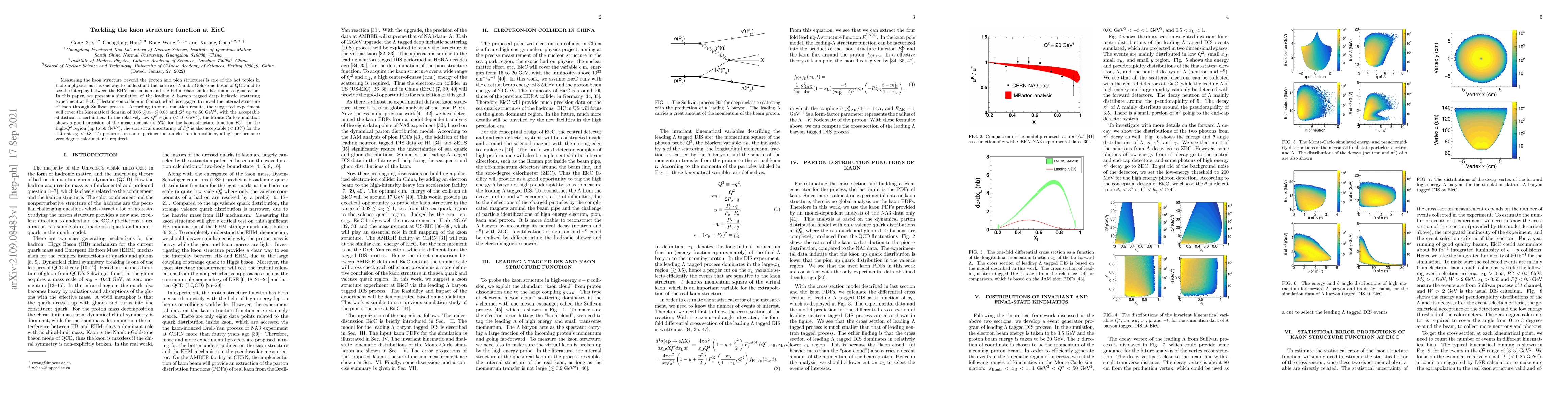 Thumbnail for Tackling the kaon structure function at EicC