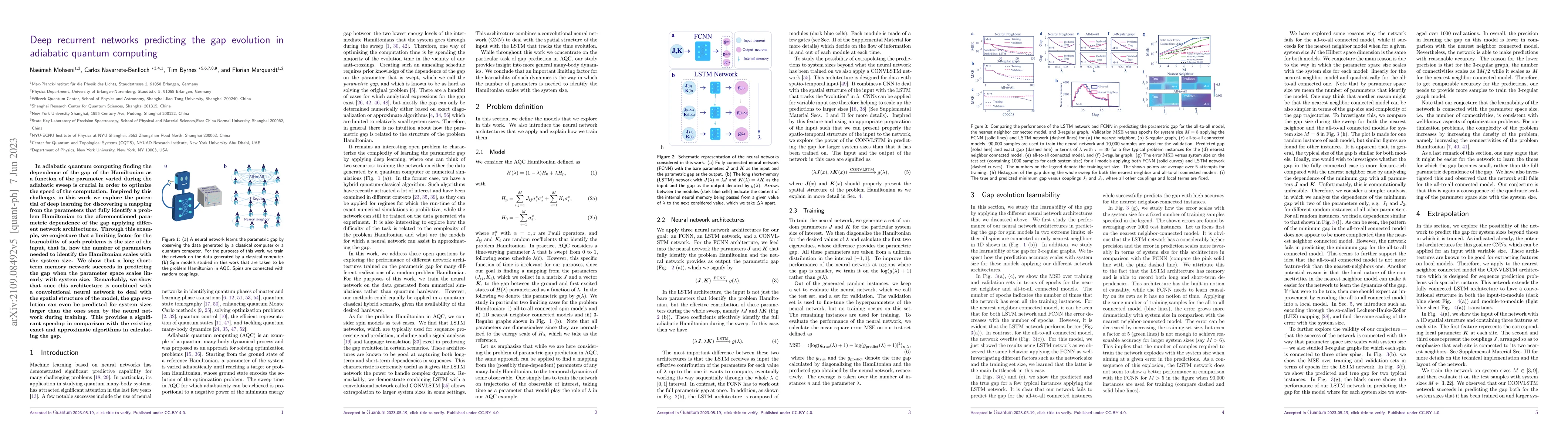 Thumbnail for Deep recurrent networks predicting the gap evolution in adiabatic
  quantum computing