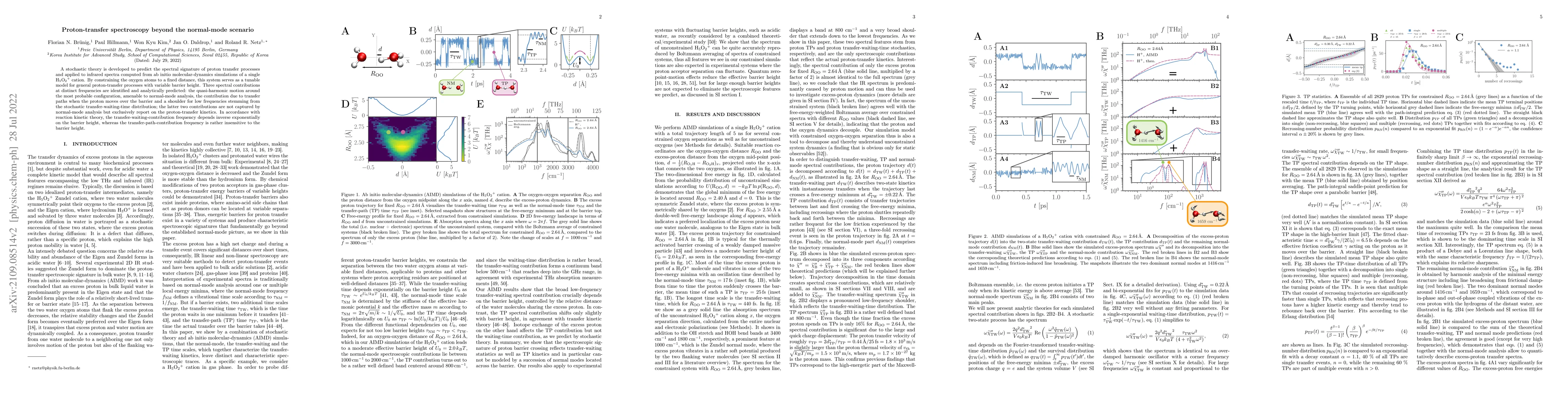 Thumbnail for Proton-transfer spectroscopy beyond the normal-mode scenario