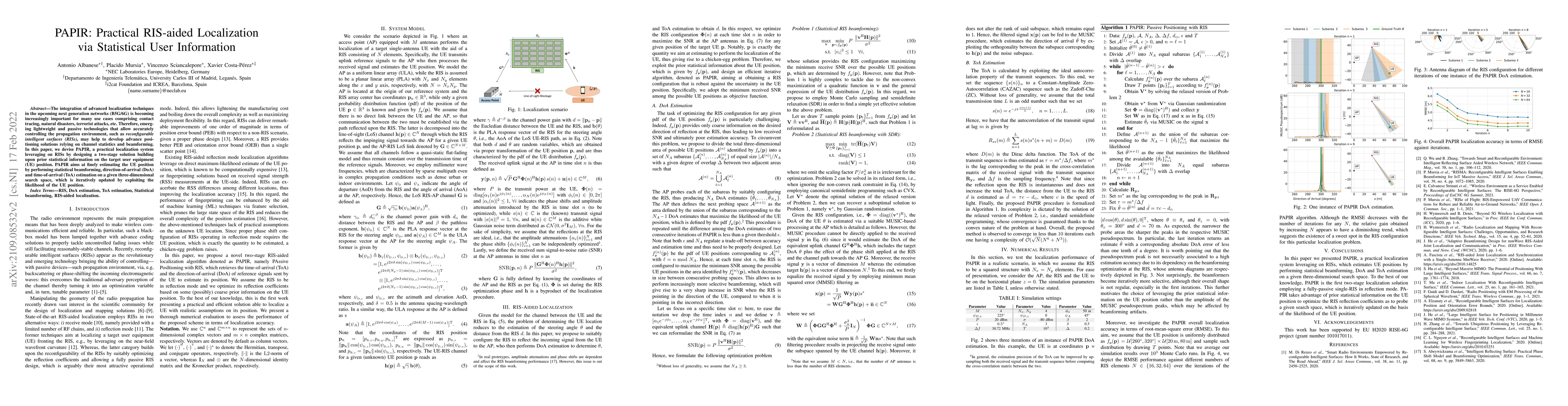 Thumbnail for PAPIR: Practical RIS-aided Localization via Statistical User Information