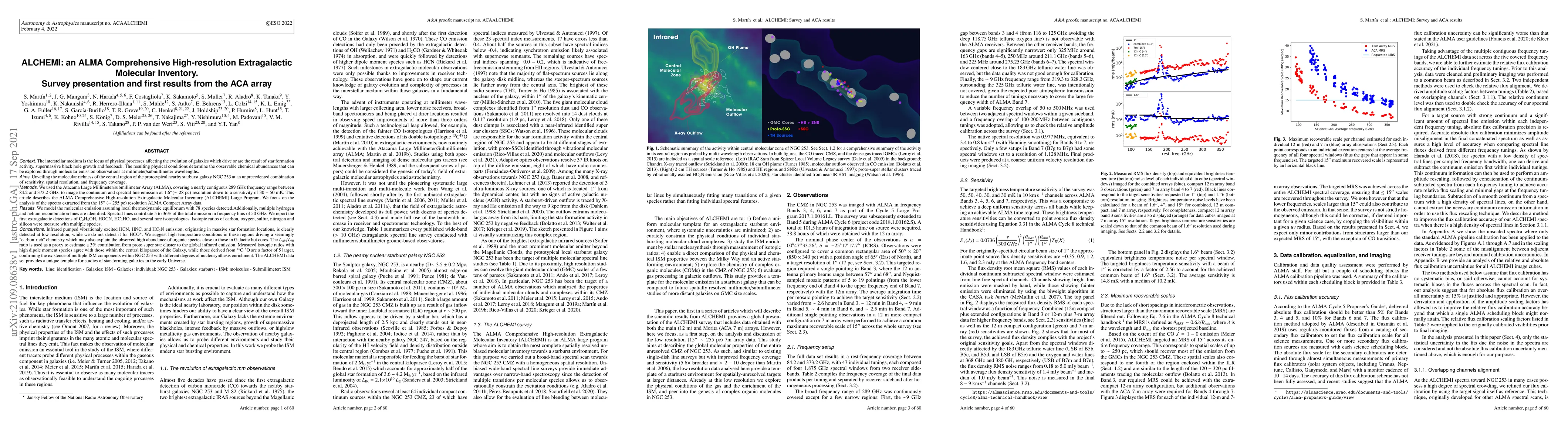 Thumbnail for ALCHEMI: an ALMA Comprehensive High-resolution Extragalactic Molecular
  Inventory. Survey presentation and first results from the ACA array