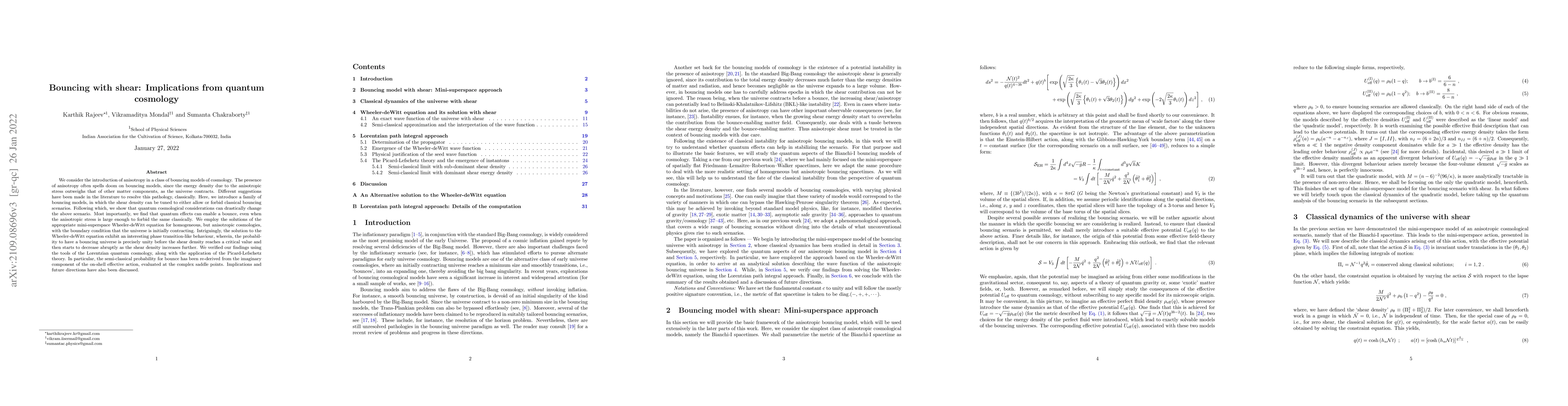 Thumbnail for Bouncing with shear: Implications from quantum cosmology