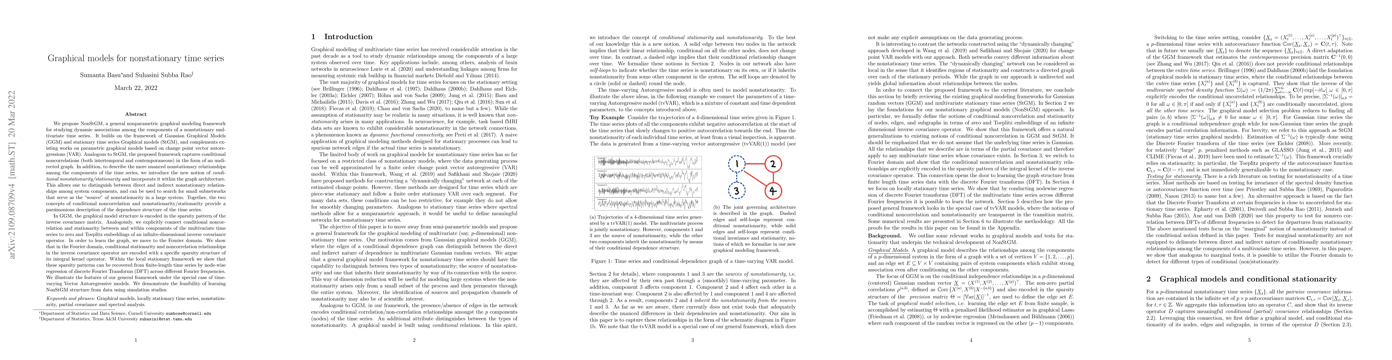 Thumbnail for Graphical models for nonstationary time series