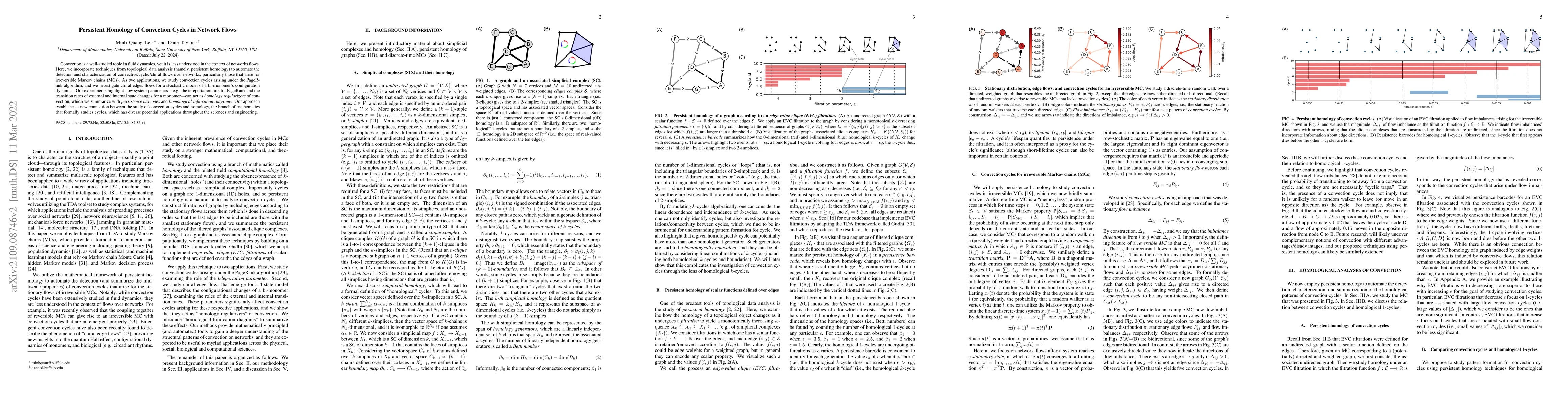 Thumbnail for Persistent homology of convection cycles in network flows