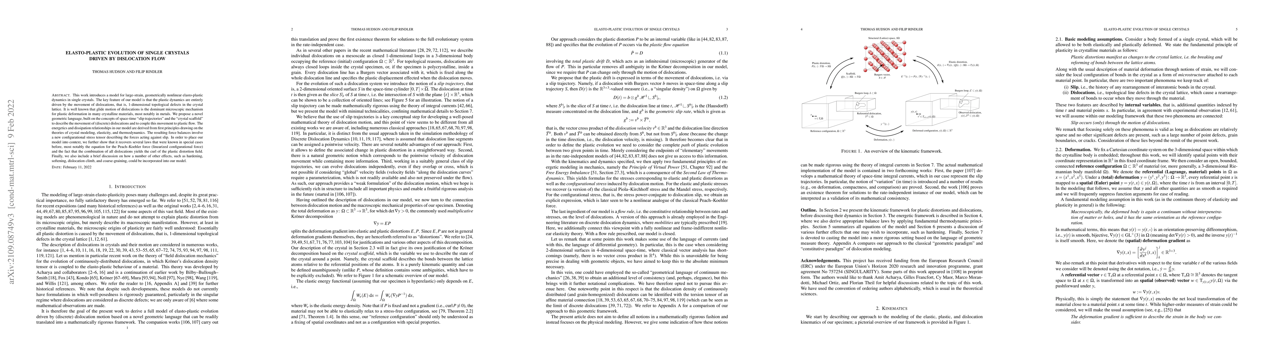 Thumbnail for Elasto-plastic evolution of single crystals driven by dislocation flow