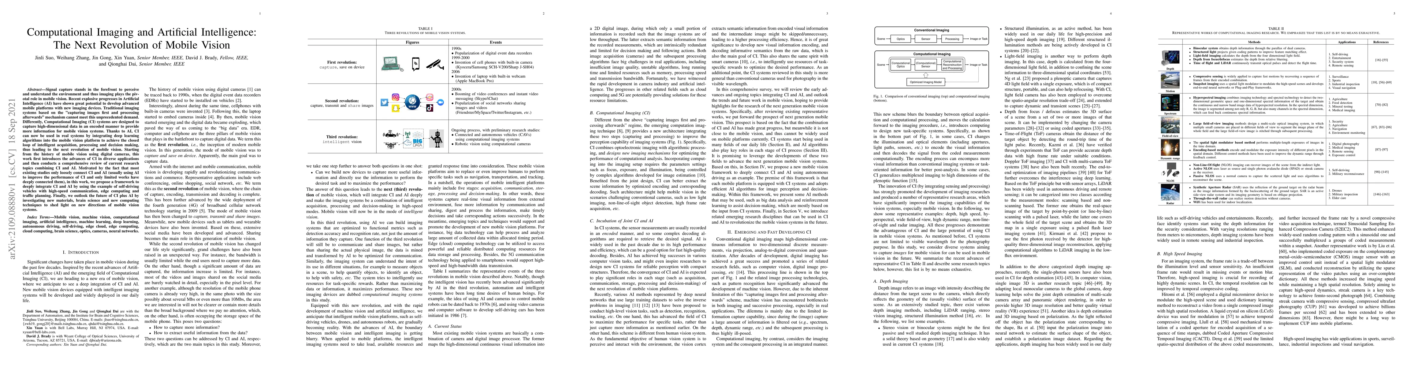 Thumbnail for Computational Imaging and Artificial Intelligence: The Next Revolution
  of Mobile Vision