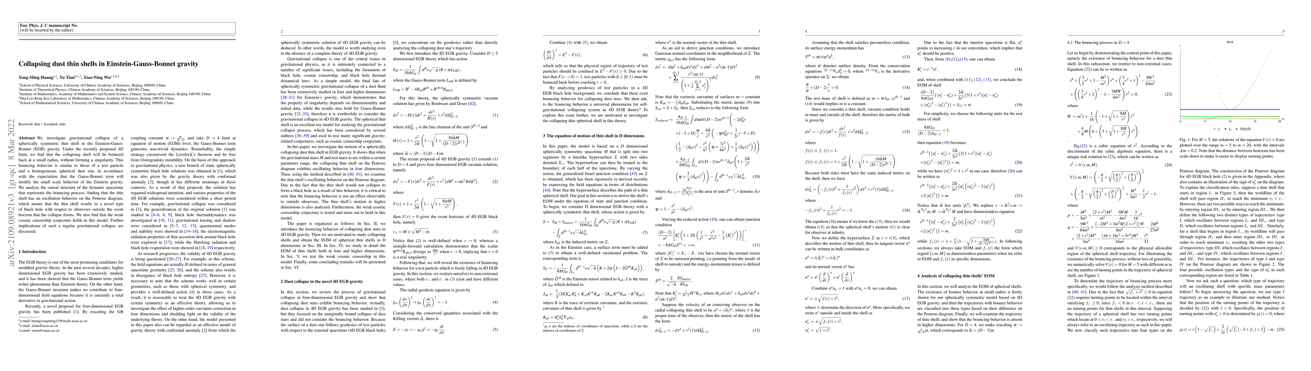 Thumbnail for Collapsing dust thin shells in Einstein-Gauss-Bonnet gravity