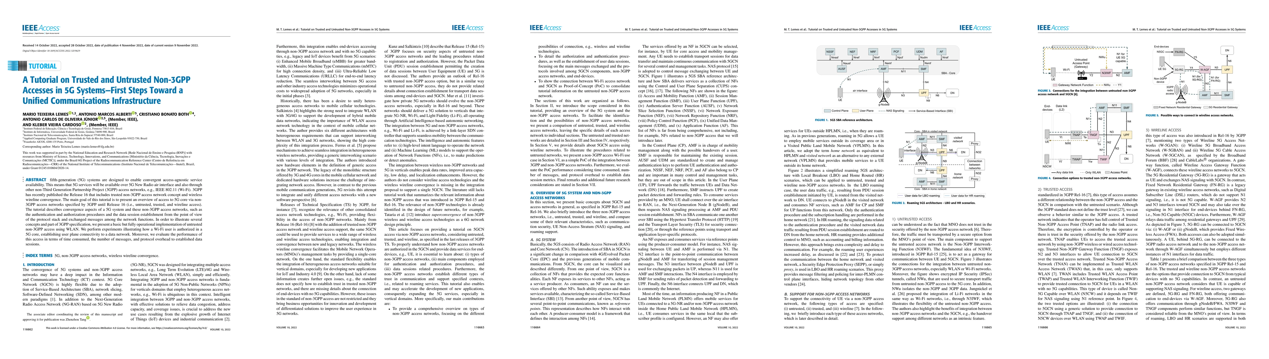 Thumbnail for A Tutorial on Trusted and Untrusted non-3GPP Accesses in 5G Systems --
  First Steps Towards a Unified Communications Infrastructure