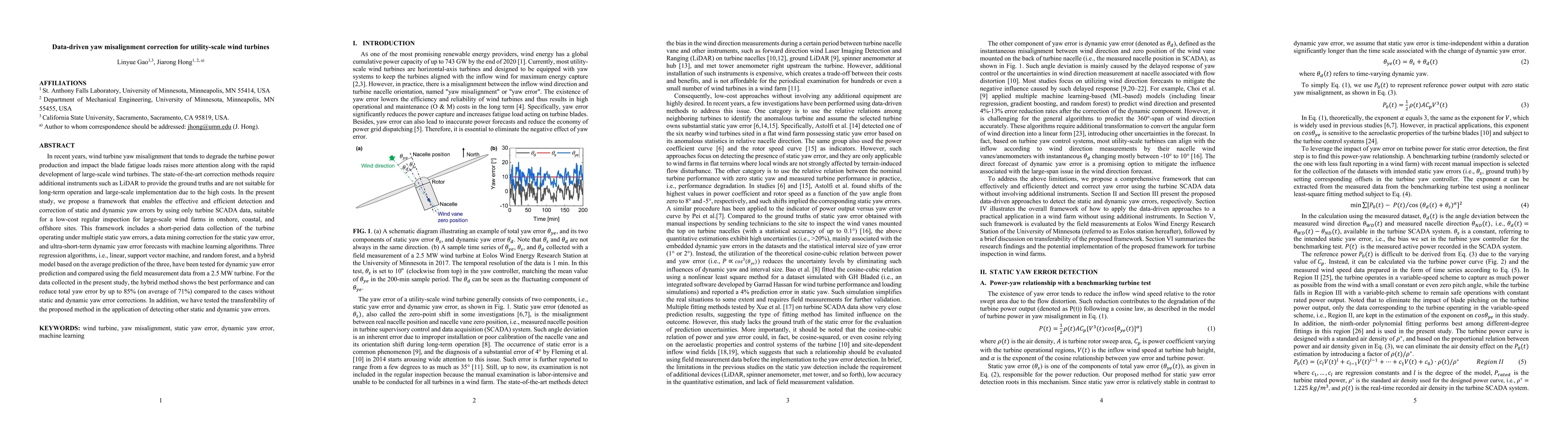 Thumbnail for Data-driven yaw misalignment correction for utility-scale wind turbines